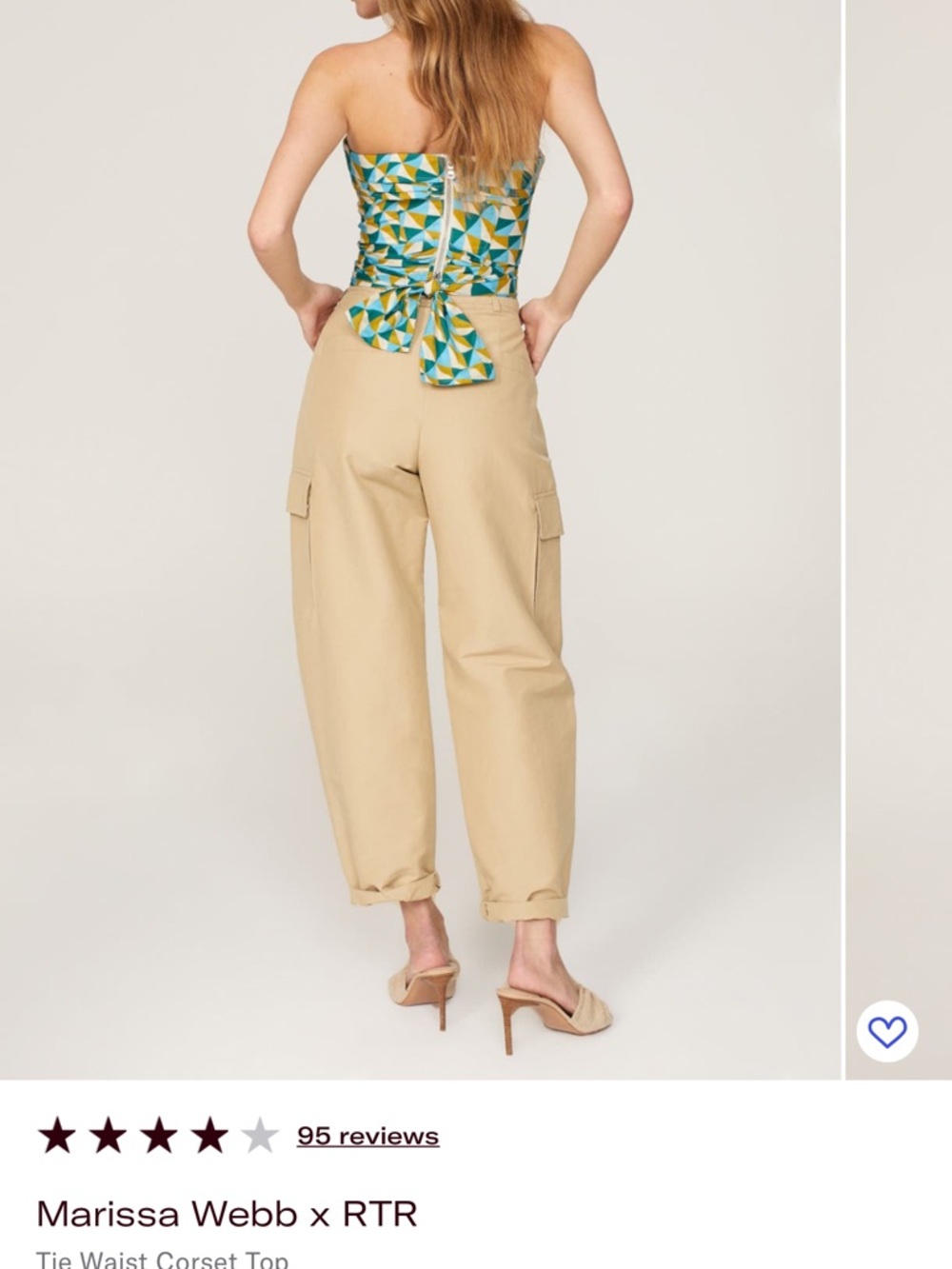 Marissa Webb Corset Top with Waist Tie